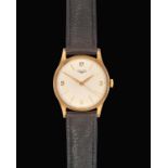 A 9 Carat Gold Centre Seconds Wristwatch, signed Longines, 1962, (calibre 30LS) lever movement