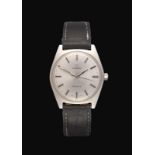 A Stainless Steel Centre Seconds Wristwatch, signed Omega, Geneve, ref: 135.041, 1970, (calibre 601)