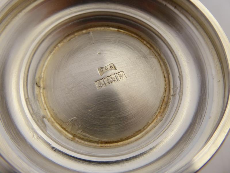 A Set of Six Elizabeth II Silver Mugs, Maker's Mark P&S, Birmingham, 1971, each tapering cylindrical - Image 21 of 23