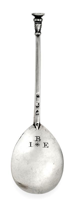 A James I Silver Seal-Top Spoon, Maker's Mark WF, Probably for William Frend, London, 1620, the