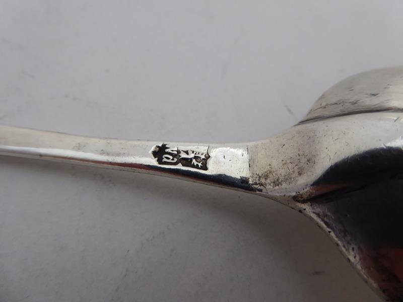 A William III Silver Spoon, by Benjamin Watts, London, Circa 1700, with rounded terminal, the bowl - Image 2 of 6