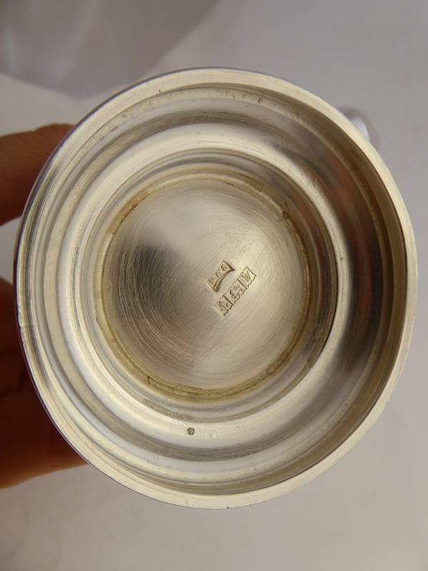 A Set of Six Elizabeth II Silver Mugs, Maker's Mark P&S, Birmingham, 1971, each tapering cylindrical - Image 14 of 23