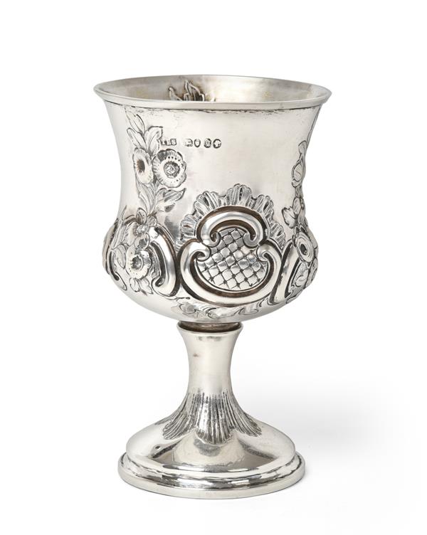 A Victorian Silver Goblet, by Thomas Ellis Seagars, London, 1862, the bowl baluster and on trumpet