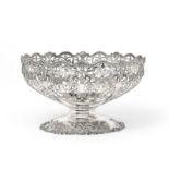 A George V Silver Bowl, by David Landsborough Fullerton, London, 1925, shaped circular and on