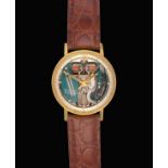 A Gold Plated Electronic Centre Seconds Space View Wristwatch, signed Bulova, model: Accutron, circa