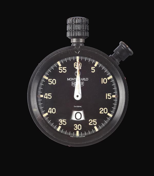 A Monte-Carlo Dashboard Royal Air Force Issue Stopwatch, signed Heuer, Monte-Carlo, circa 1960,