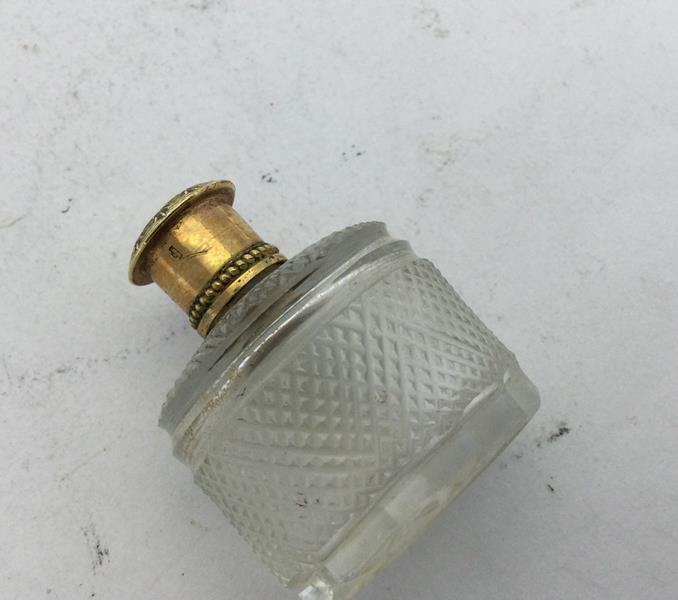 A Set of Four French Silver-Gilt Mounted Cut-Glass Scent-Bottles, With Provincial Guarantee Mark For - Image 6 of 6