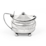 A George III Silver Mustard-Pot, Maker's Mark TH, Possibly for Thomas Holland, London, 1813,