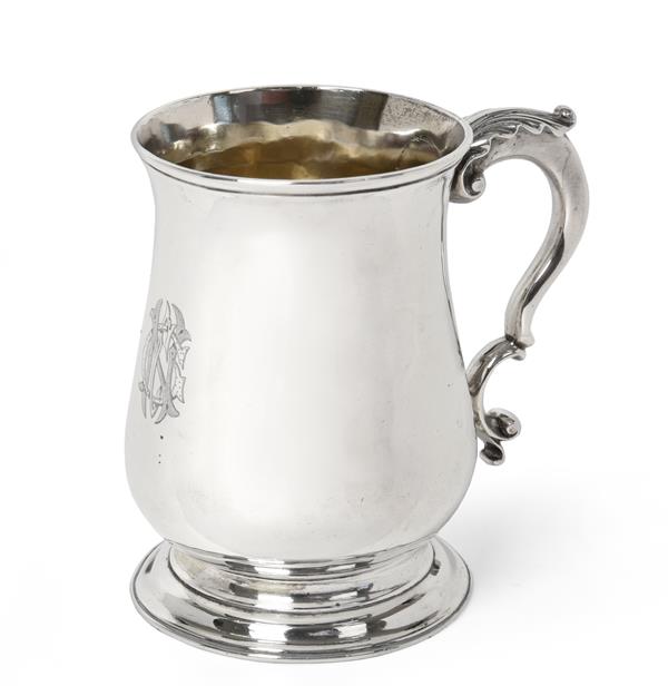 A George III Silver Mug, by William Cripps, London, 1762, Later Retailed by T. J. Paris,