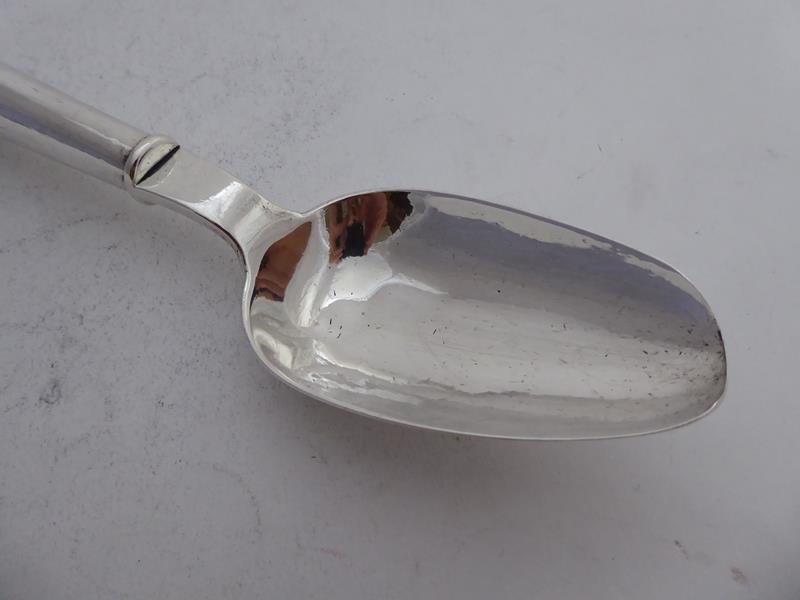 A George IV Provincial Silver Spoon With Wood Handle, by James Barber and William Whitwell, York, - Image 4 of 10