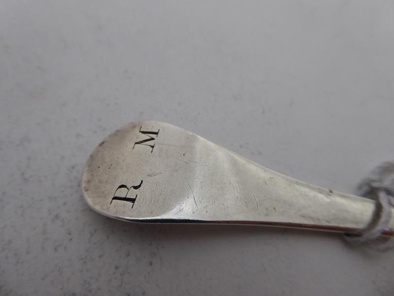 A William III Silver Spoon, by Benjamin Watts, London, Circa 1700, with rounded terminal, the bowl - Image 3 of 6