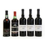 Niepoort's Ruby Port (one bottle), Taylor's 1988 Late Bottled Vintage Port (one bottle), Taylor's