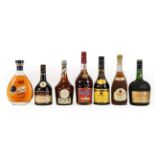 Martell V.S.O.P. Medaillon Old Fine Cognac (one bottle), Courvoisier V.S.O.P. Fine Champagne Cognac