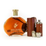 Rémy Martin Extra Fine Champagne Cognac, 70cl in decanter together with a leather cased Remy