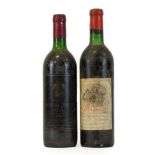 Château Peyrabon 1964 Haut-Médoc (one bottle), Château Rougemont 1986 Graves (one bottle) (2)