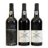 Taylor's 1985 Vintage Port (two bottles), Fonseca 1985 Vintage Port (one bottle) (3)