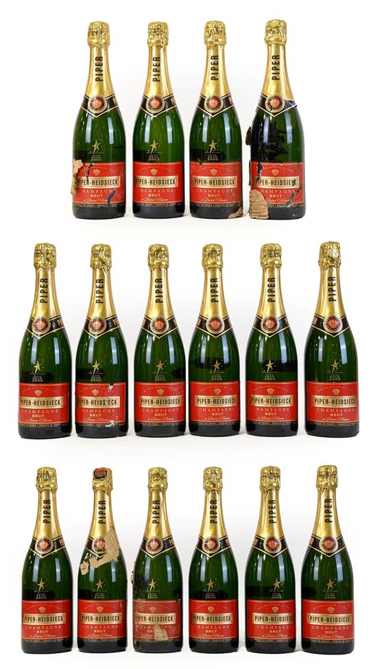 Piper-Heidsieck Brut Champagne 2000 Cuvée (sixteen bottles)