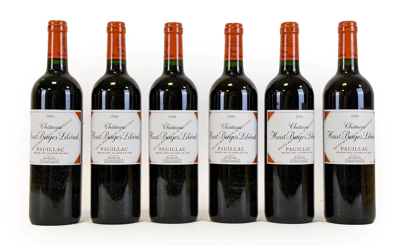 Château Haut-Bages Libéral 2006 Pauillac (six bottles)