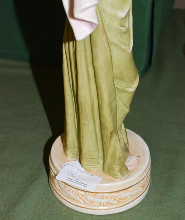 Two Royal Dux figures, together with a continental figural dish (3) These pieces are post 1919 and - Image 19 of 30