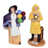 Two Royal Doulton figures, Lifeboat Man and Balloon Lady