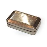 A George III Silver Snuff-Box, by Joseph Willmore, Birmingham, 1806, plain oblong, 5cm wide,