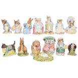 Fourteen Beatrix Potter figures, boxed, thirteen Royal Albert and one Beswick All appear in good