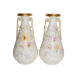 A pair of Worcester China Works vases (2)