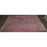 Tekke rug, the field of Salor güls enclosed by multiple borders, 188cm by 140cm; together with a