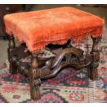 A 19th century toilet mirror, a Victorian inlaid single drawer table, a yew two-tier side table