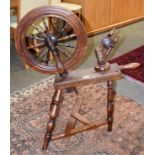 An elm spinning wheel