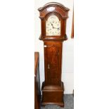 A Vienna type striking wall clock circa 1900, with double spring barrel movement striking on a gong,