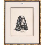A collection of 20th century Spaniel prints, all framed, various artists, various sizes (8)