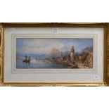 Attributed to Thomas Miles Richardson Jnr. (1813-1890) On the Rhine, signed and dated 1874,