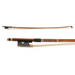 Violin Bow By Howard Green stamped with makers name, octagonal stick length excluding button 725mm