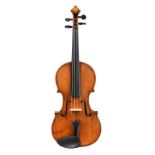 Violin By John Lott 14 1/8'' two piece back, ebony fingerboard, no makers mark or label, evidence of