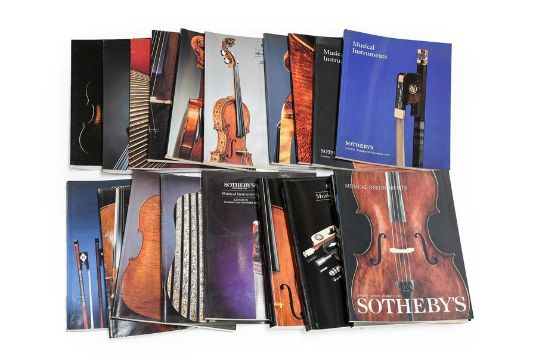 Sotheby's: 26 Catalogues from musical instruments sales, including 'The Menuhin Collection' sale