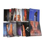 Sotheby's: 26 Catalogues from musical instruments sales, including 'The Menuhin Collection' sale