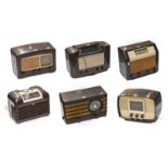 Popular 1940s/50s Bakelite-Cased Wireless Receivers: A Bush DAC10, with typical tortoiseshell effect