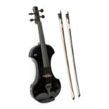 Electric Violin By Fender model KD041, serial no.10032, two control dials (cased with two bows)