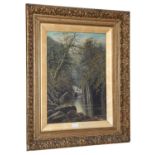 Charles Wilson (19th/20th century), a pair of waterfall views, signed, oil on canvas, 54cm by