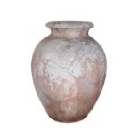 An earthenware storage jar