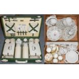 Brexton picnic set, Staffordshire tea set, and a Weimar dinner service.