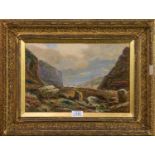 Edgar Longstaffe (1849-1912) "Pass at Llanberis, North Wales" signed with monogram, oil on board,