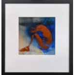 Mark Halsey (Contemporary), 'Male Figure', oil on board, dated verso 2000, 27cm by 27cm