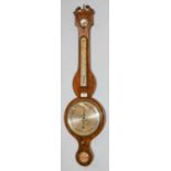 An early 19th century Scottish mahogany wheel barometer by J.P Pedrone, GlasgowCondition report: .