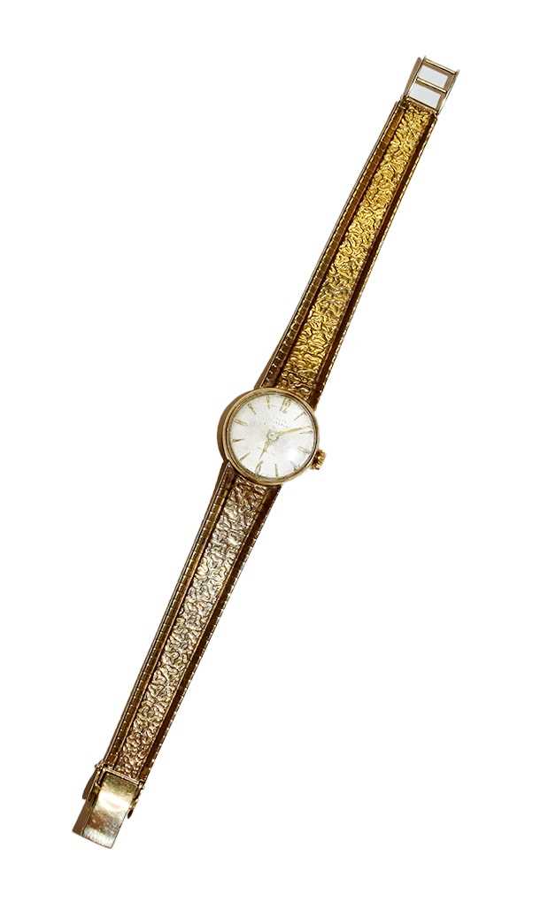 A 9 carat gold wristwatchCondition report: The strap is also 9ct, gross weight is 24grams