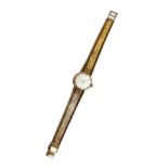 A 9 carat gold wristwatchCondition report: The strap is also 9ct, gross weight is 24grams