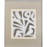 Tim Rushton (contemporary) Abstract oil on paper, signed and dated 1990, 31.5cm by 27cm; together