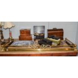 A 19th century figured walnut fitted jewellery casket; together with a Victorian walnut writing