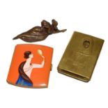 "Fantasy Coke" brass nun to naked lady belt buckle, marked on the back 'Coca Cola Creation Trans-Pan